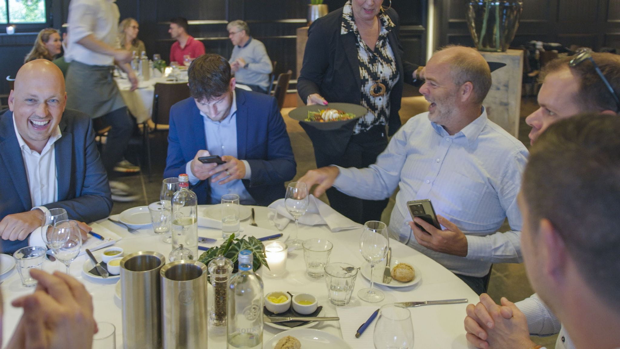 Experis kennisevent Agile leiderschap - dineren en topics over Agile leiderschap bespreken